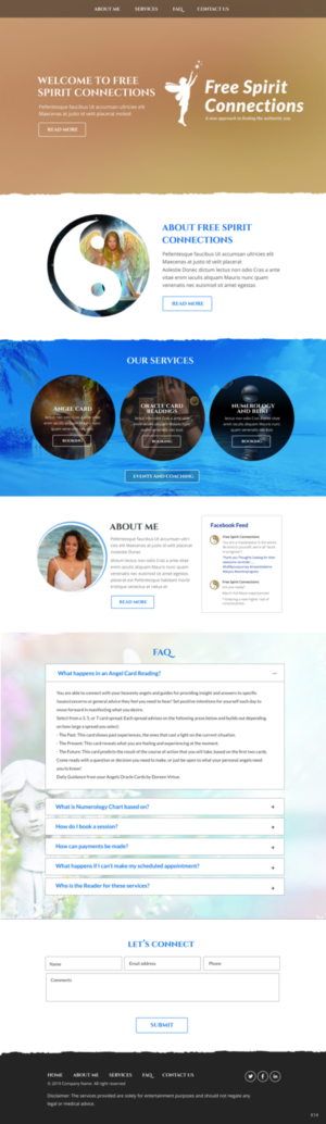 Web Design by pb for Free Spirit Connections | Design: #21414715