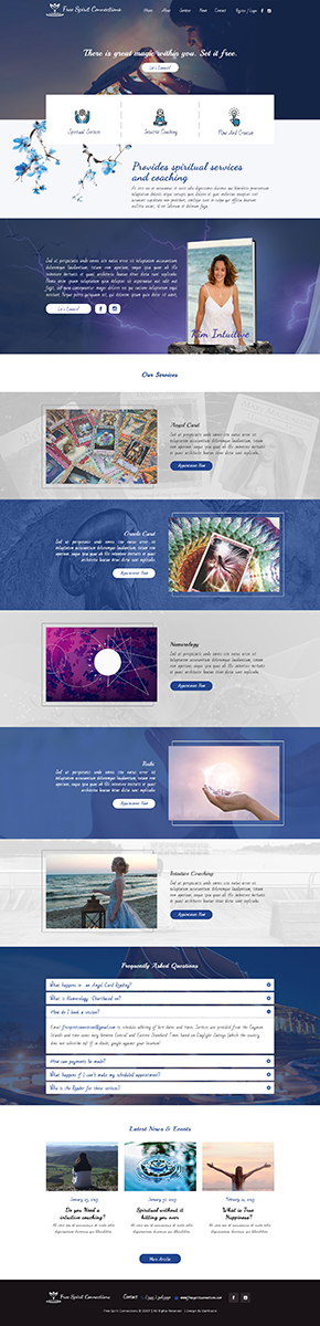 Web Design par Da Miracle pour Free Spirit Connections | Design #21416115