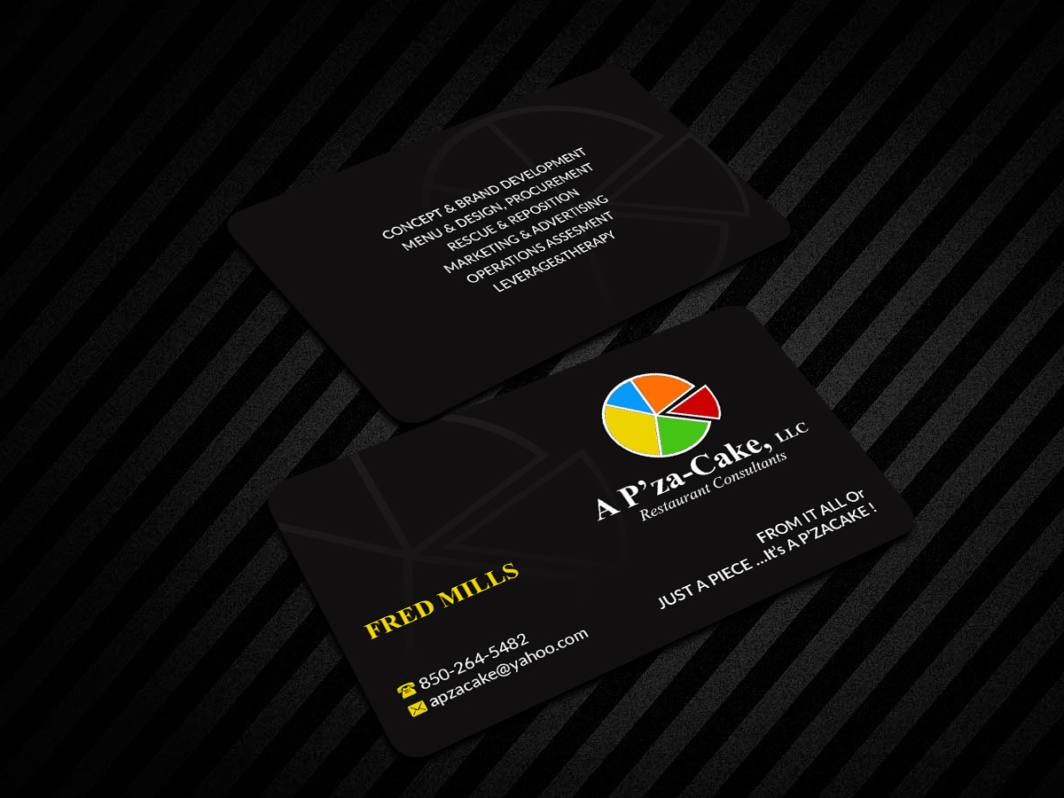 Business Card Design by Creations Box 2015 for A P'za-Cake,llc | Design #21372836
