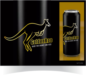 Golden Roo  - made for bounce and kick | Logo Design by r-toha