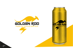 Golden Roo  - made for bounce and kick | Logo Design by Yummy Art