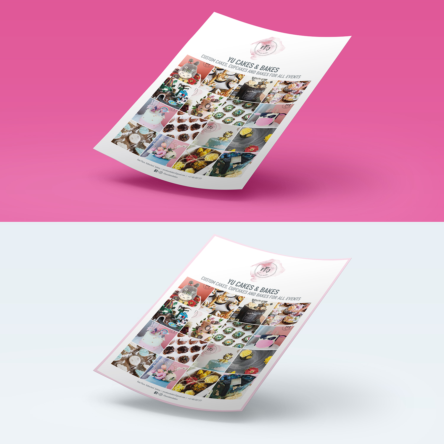 Design de Flyer par Julia at Osmosis pour Yu Cakes & Bakes | Design #21387957
