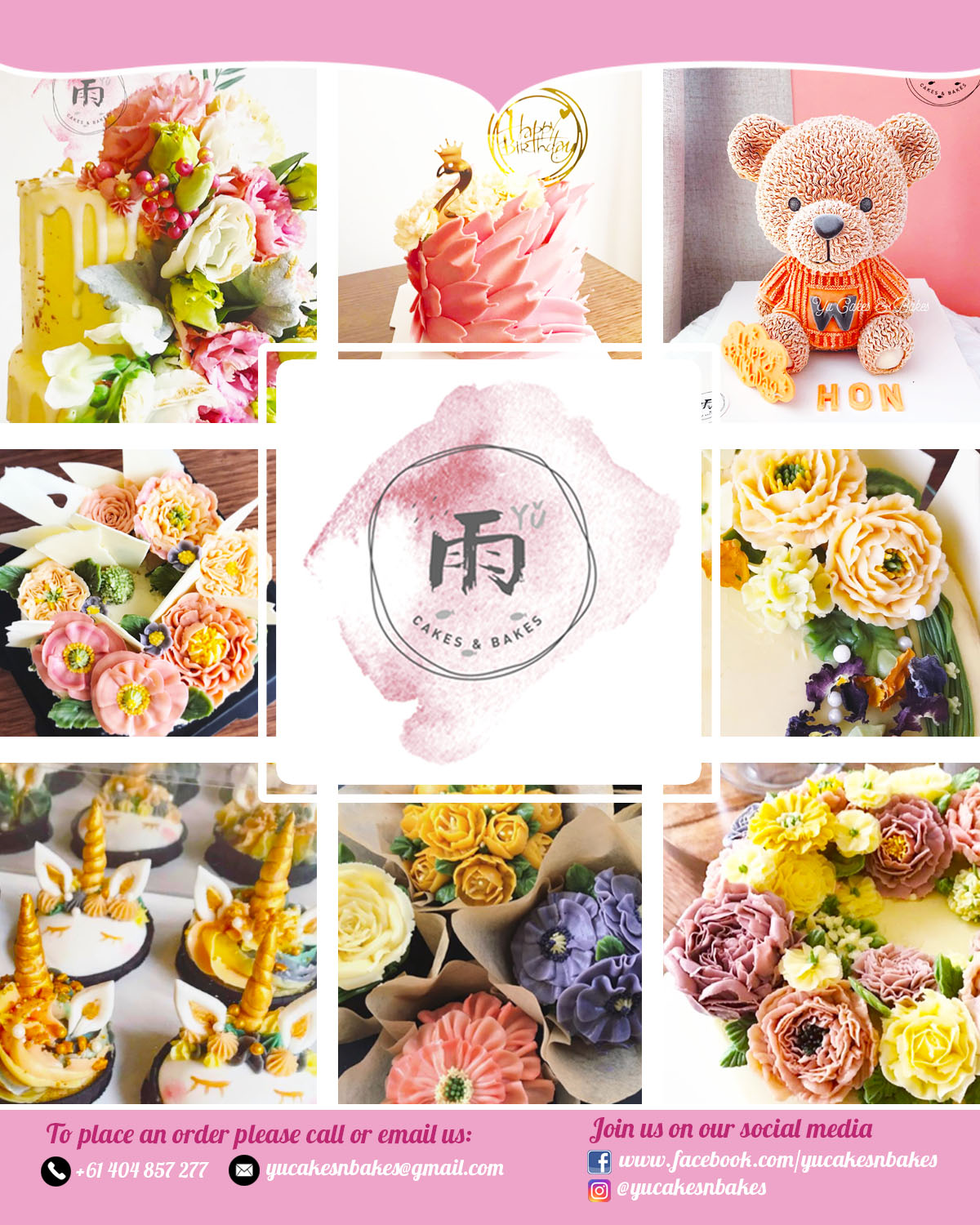 Flyer-Design von TALCIA S. für Yu Cakes & Bakes | Design #21399114