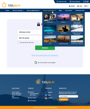Webdesign for large cottage directory  | Web Design by -Marc-