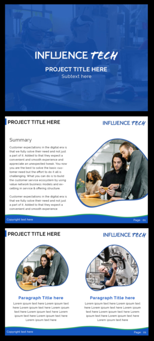 PowerPoint Design by Best Design Hub for Influence Tech | Design: #21438070