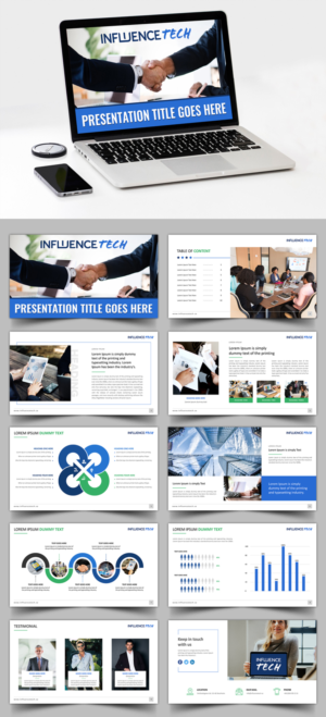 PowerPoint Design by SAI DESIGNS for Influence Tech | Design: #21429543