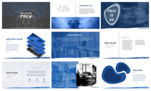 PowerPoint Design by MvE for Influence Tech | Design: #21480797