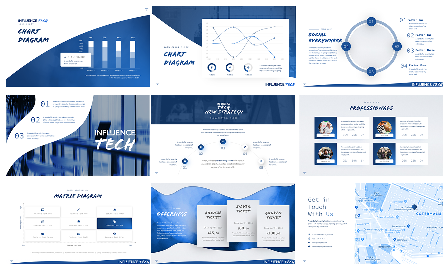 PowerPoint Design by MvE for Influence Tech | Design #21480800