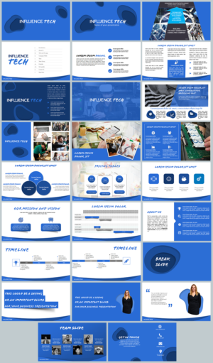 PowerPoint Design by IndreDesign for Influence Tech | Design: #21390132