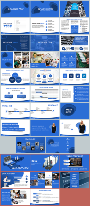 PowerPoint Design by IndreDesign for Influence Tech | Design: #21421920