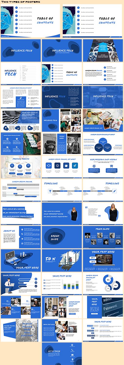 PowerPoint Design by IndreDesign for Influence Tech | Design #21459014