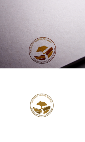 Gleason Brook Winery (top) Georgian Bluffs, Ontario (bottom) | Logo Design by logo_s
