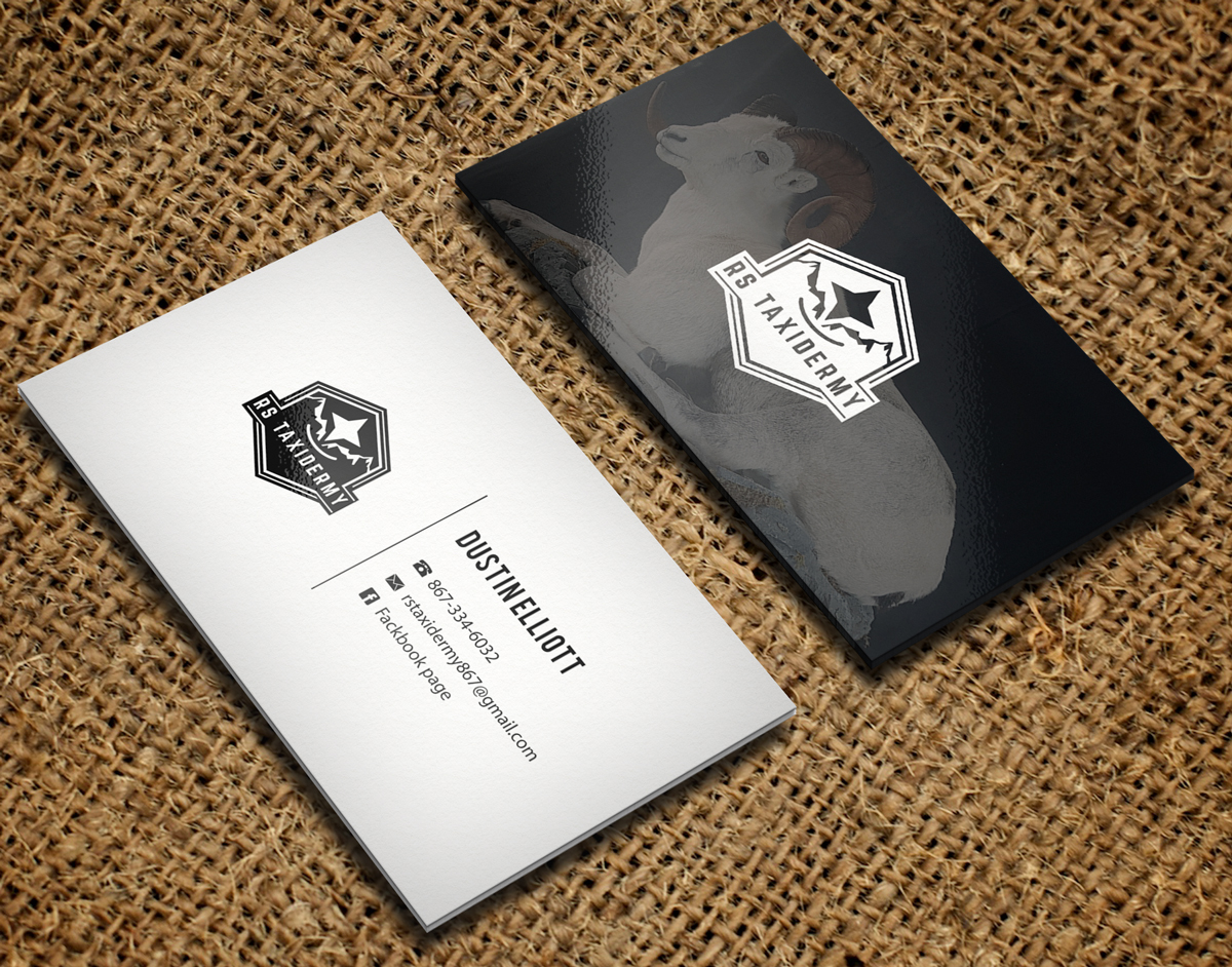 Visitenkarten-Design von Riz' für RS Taxidermy  | Design #21386031