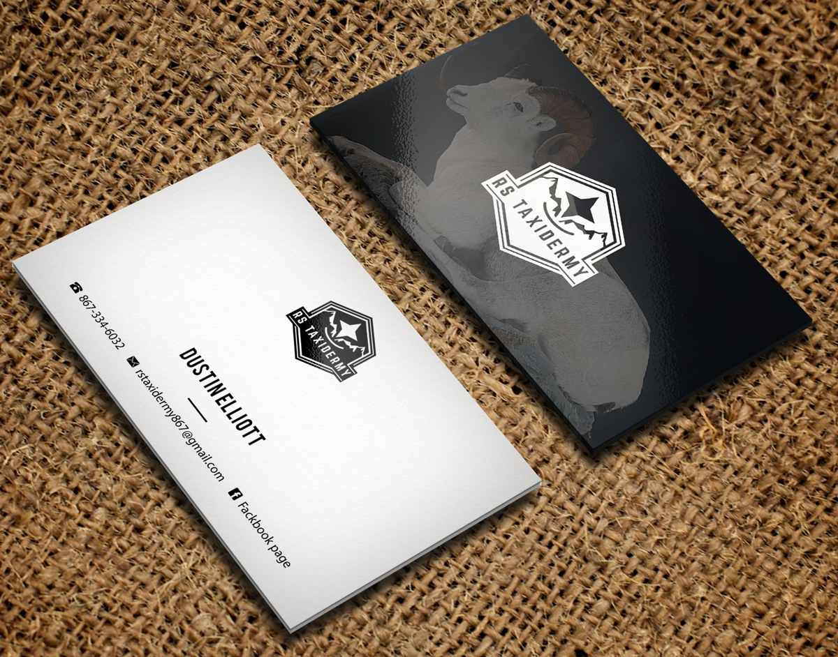 Business Card Design by Riz' for RS Taxidermy  | Design #21386058