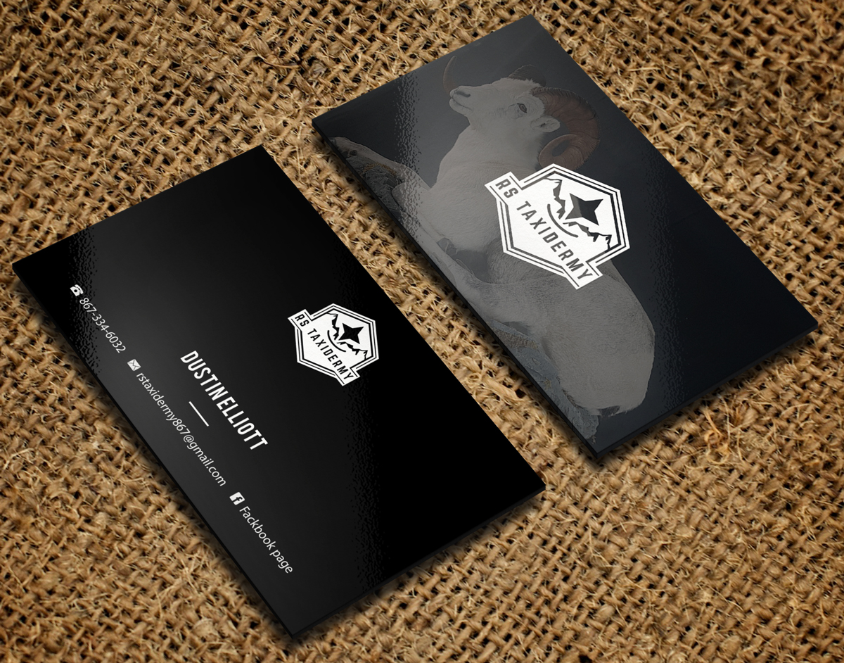 Business Card Design by Riz' for RS Taxidermy  | Design #21386064