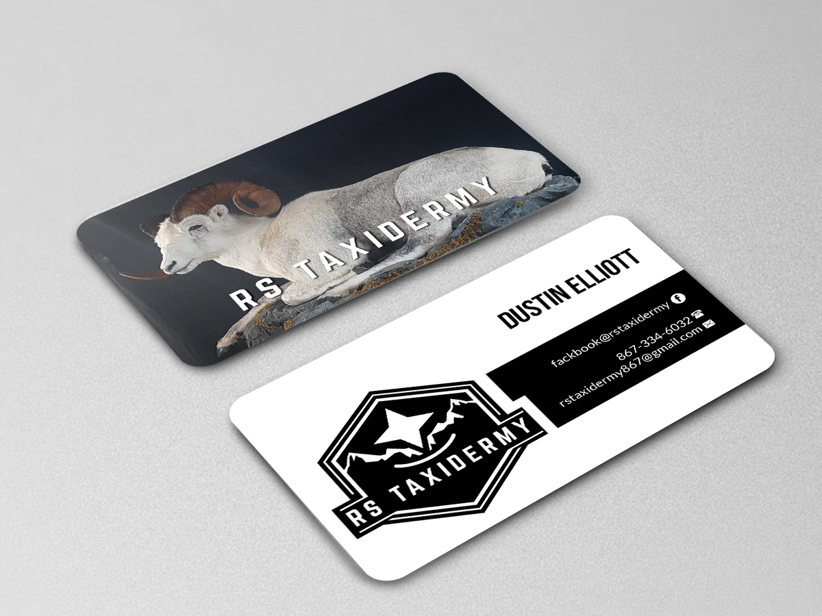 Business Card Design by Creations Box 2015 for RS Taxidermy  | Design #21386074