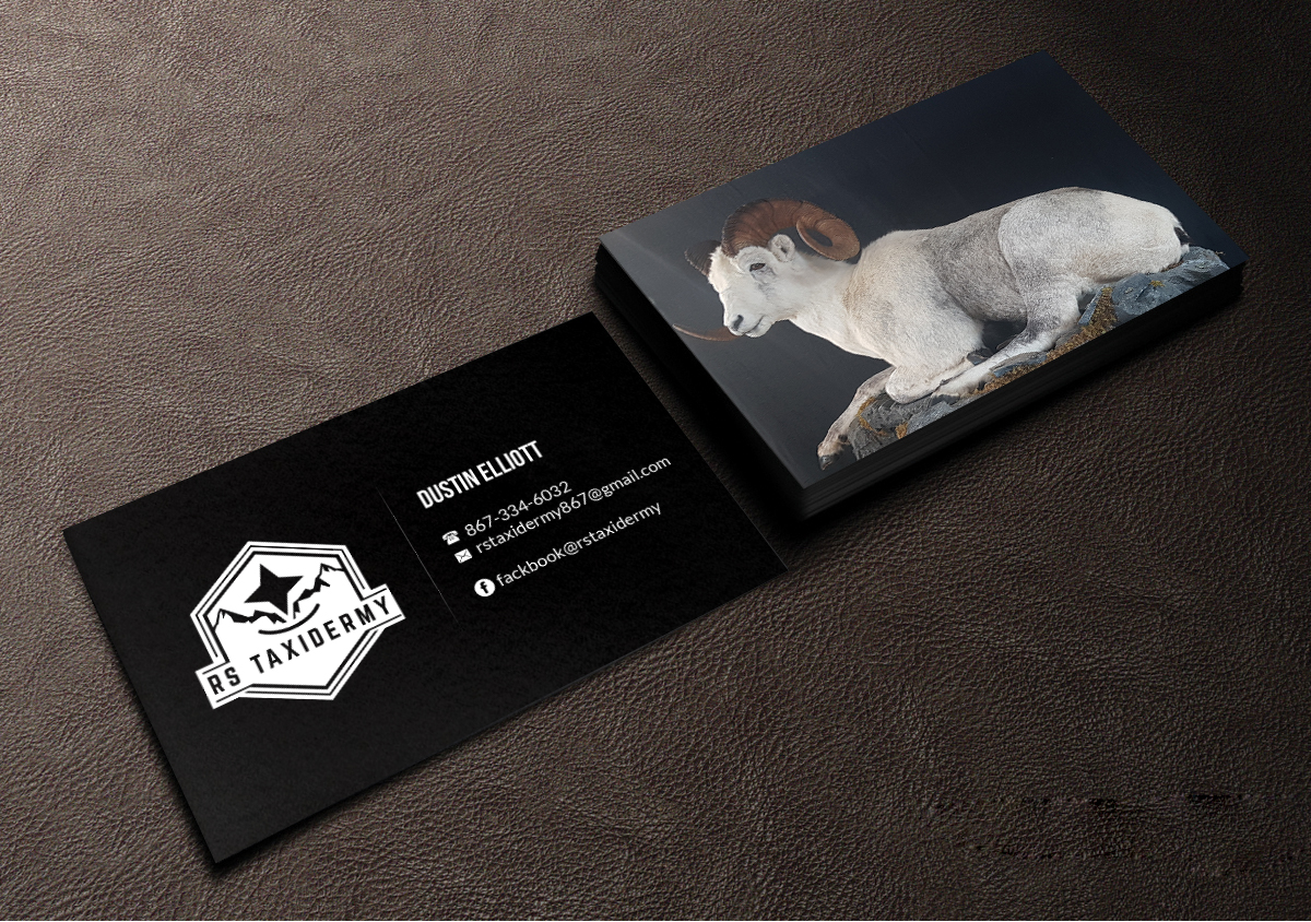Diseño de Tarjeta de Presentación por Creations Box 2015 para RS Taxidermy  | Diseño #21386075