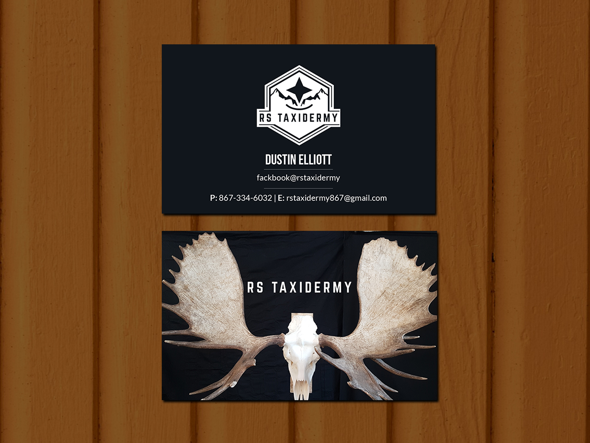 Diseño de Tarjeta de Presentación por Creations Box 2015 para RS Taxidermy  | Diseño #21386076