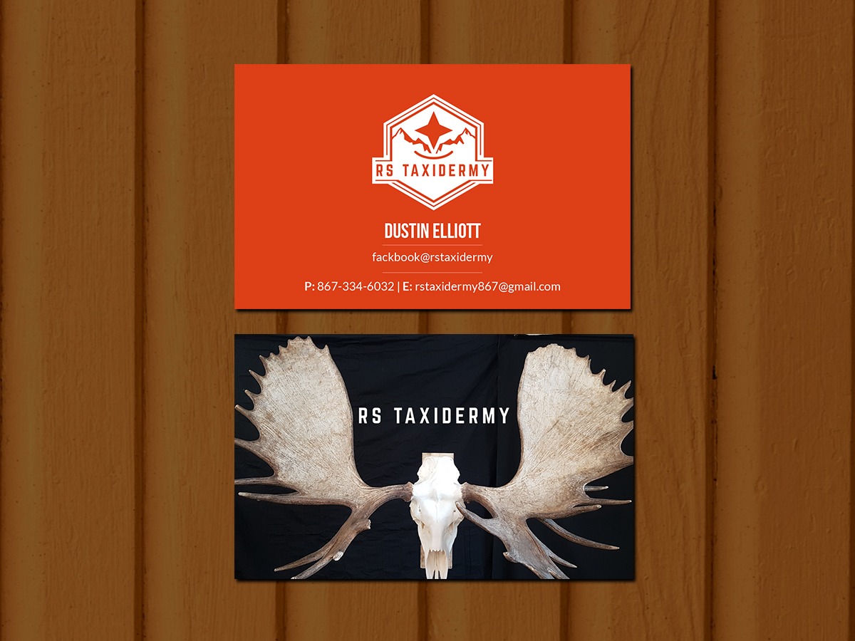 Diseño de Tarjeta de Presentación por Creations Box 2015 para RS Taxidermy  | Diseño #21386077
