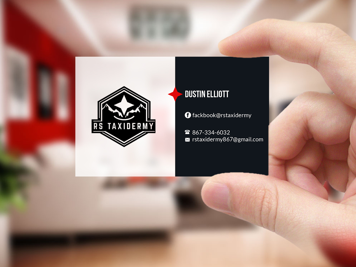 Diseño de Tarjeta de Presentación por Creations Box 2015 para RS Taxidermy  | Diseño #21386079