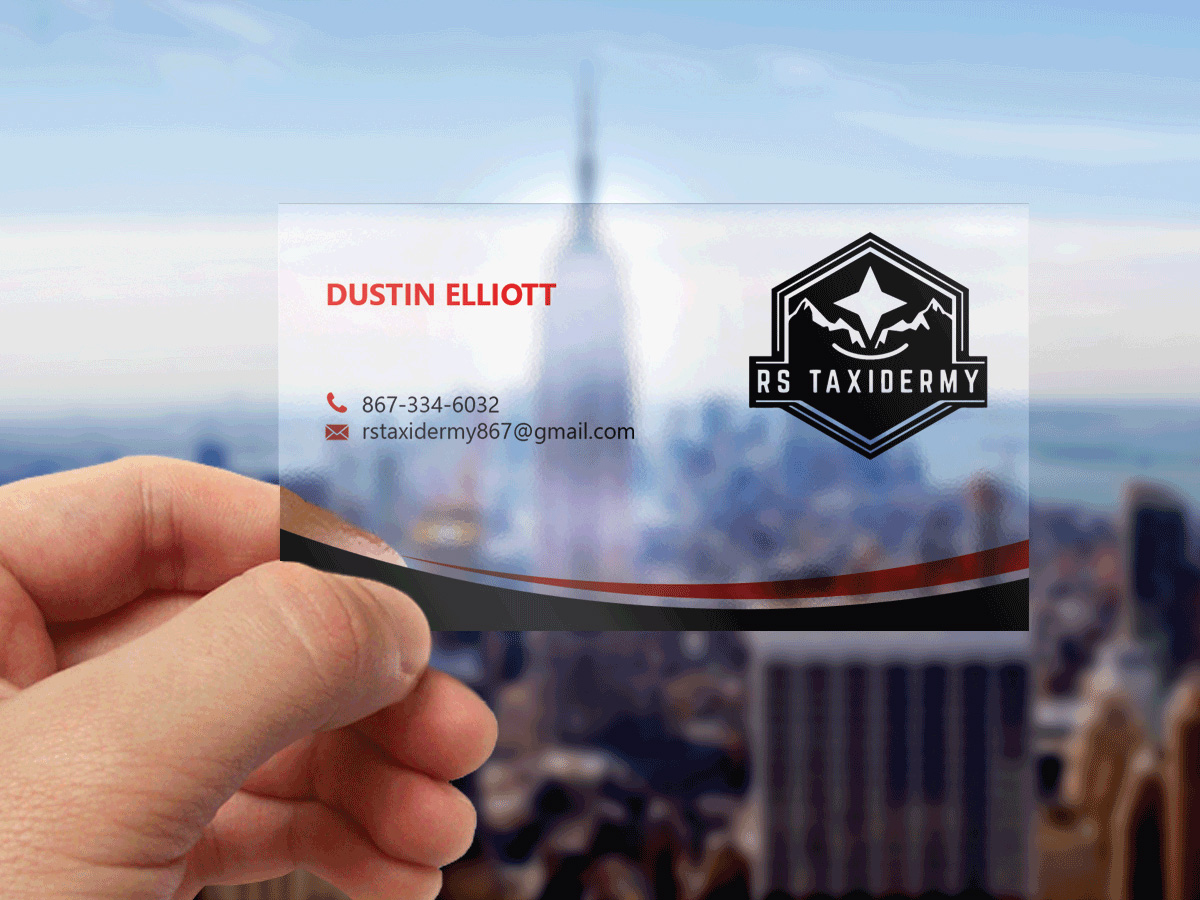 Diseño de Tarjeta de Presentación por LAXMI DESIGNHUB para RS Taxidermy  | Diseño #21390376