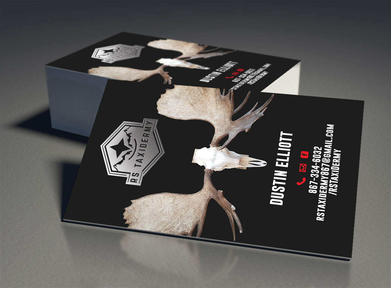Business Card Design by MDesign for RS Taxidermy  | Design #21388494