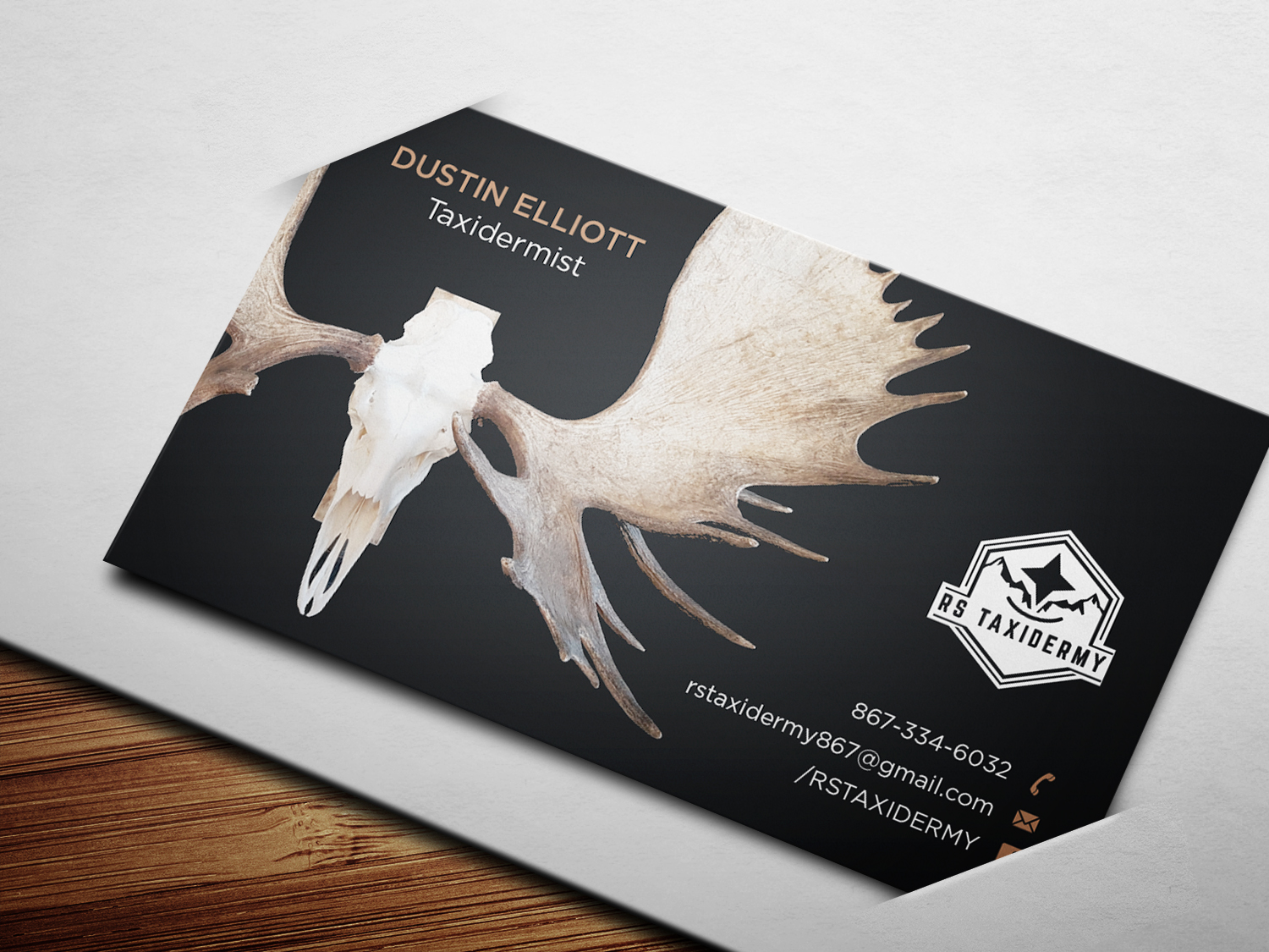 Business Card Design by haru_ichiban for RS Taxidermy  | Design #21392079