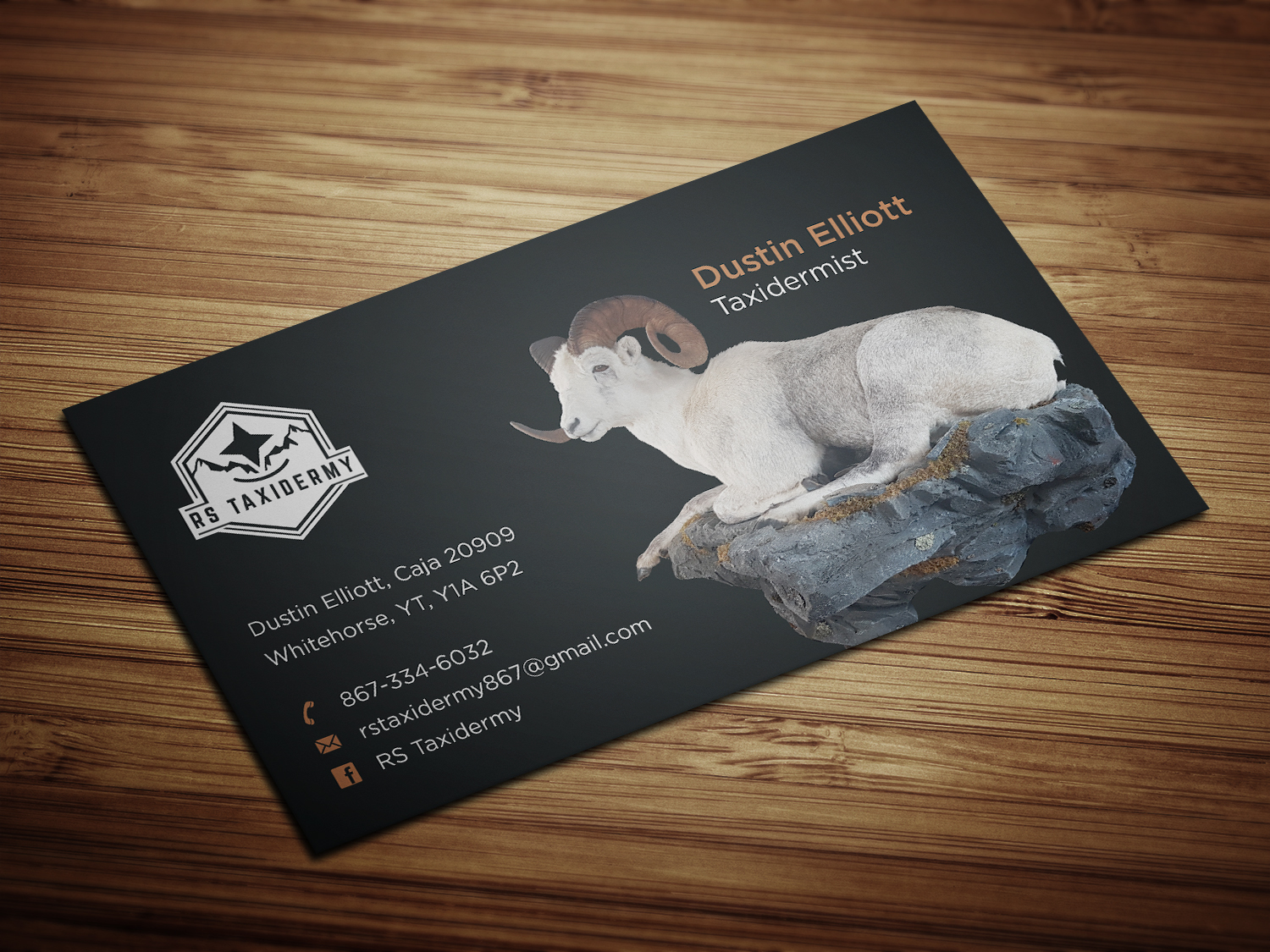 Diseño de Tarjeta de Presentación por haru_ichiban para RS Taxidermy  | Diseño #21394362