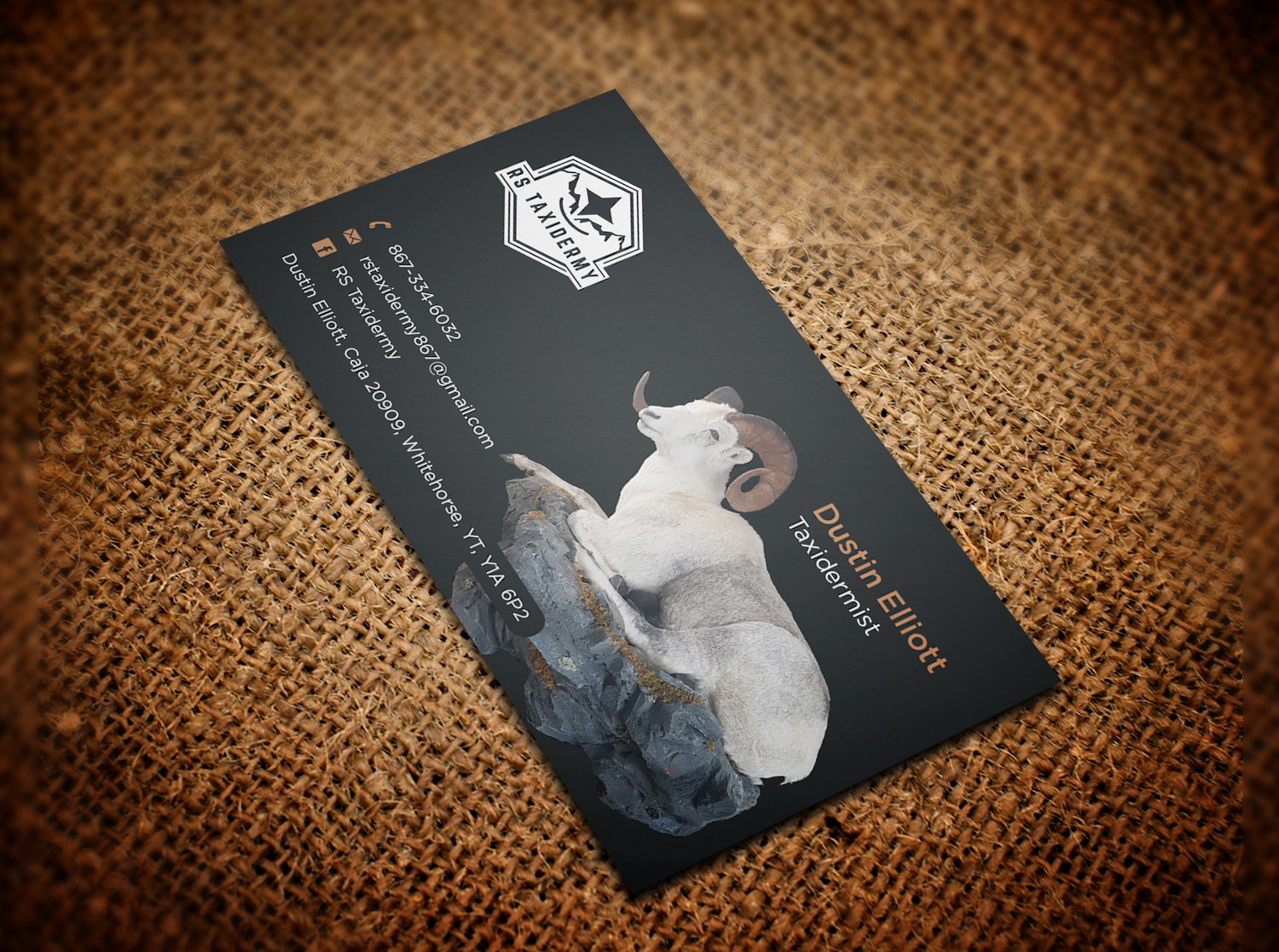 Diseño de Tarjeta de Presentación por haru_ichiban para RS Taxidermy  | Diseño #21394370
