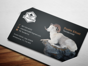 Business Card Design by haru_ichiban for RS Taxidermy  | Design: #21394376