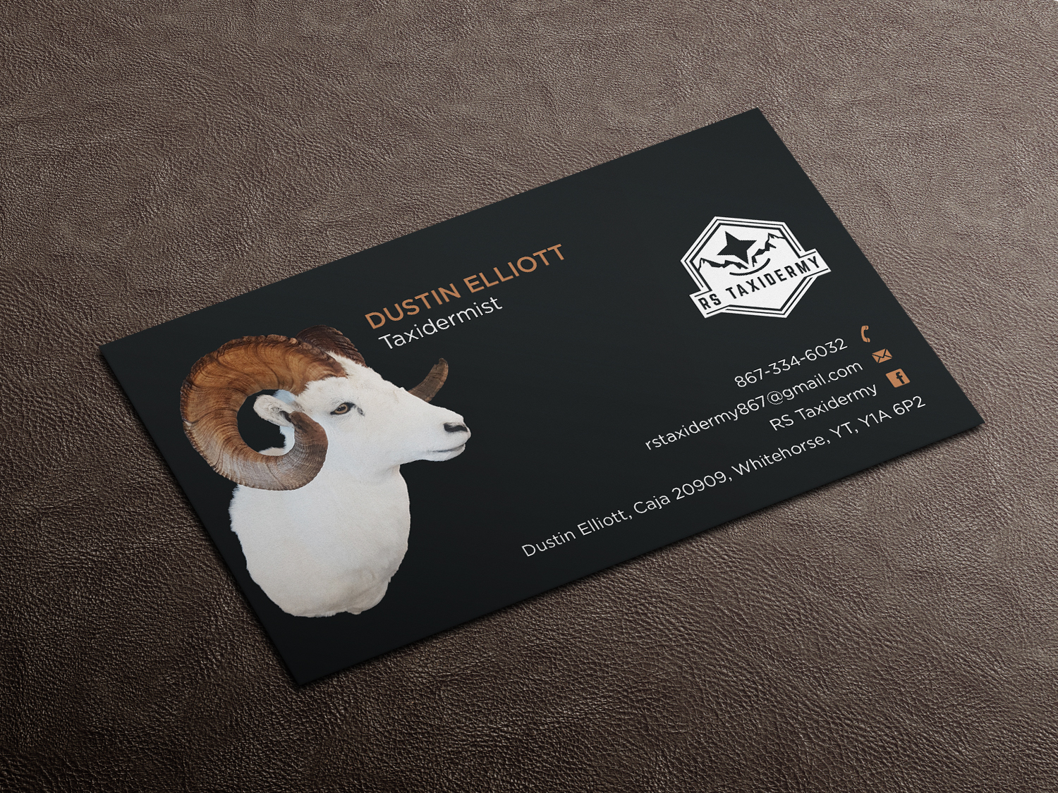 Business Card Design by haru_ichiban for RS Taxidermy  | Design #21394482