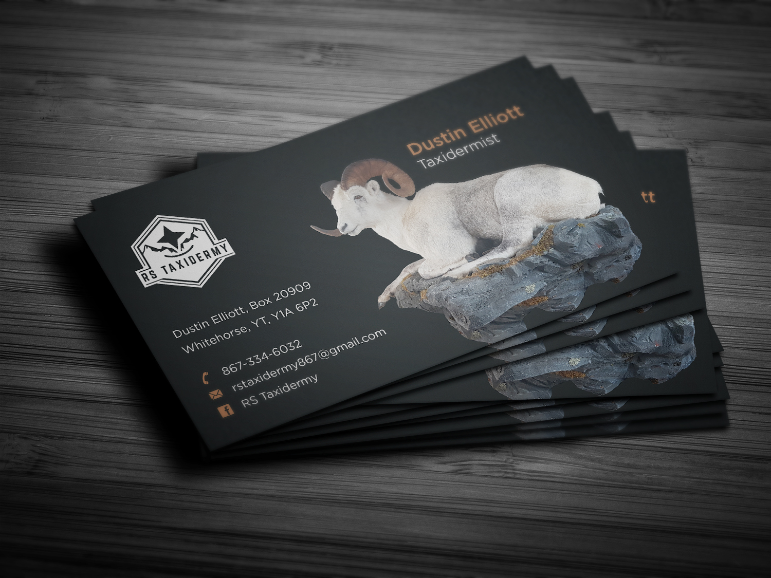Business Card Design by haru_ichiban for RS Taxidermy  | Design: #21397611