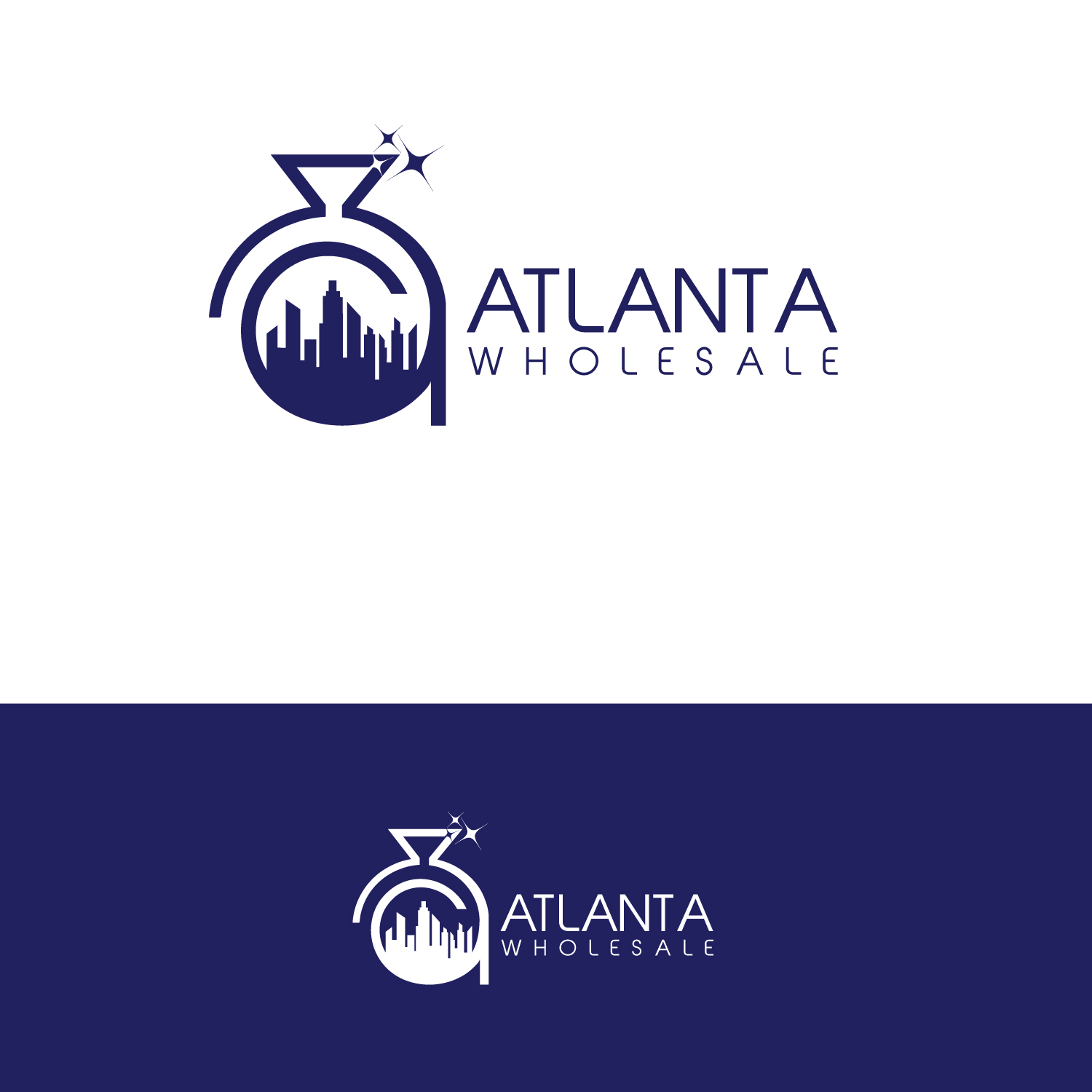 Logo Design by k.l.s.chatterjee 2 for Atlanta Wholesale Co. | Design #21396625