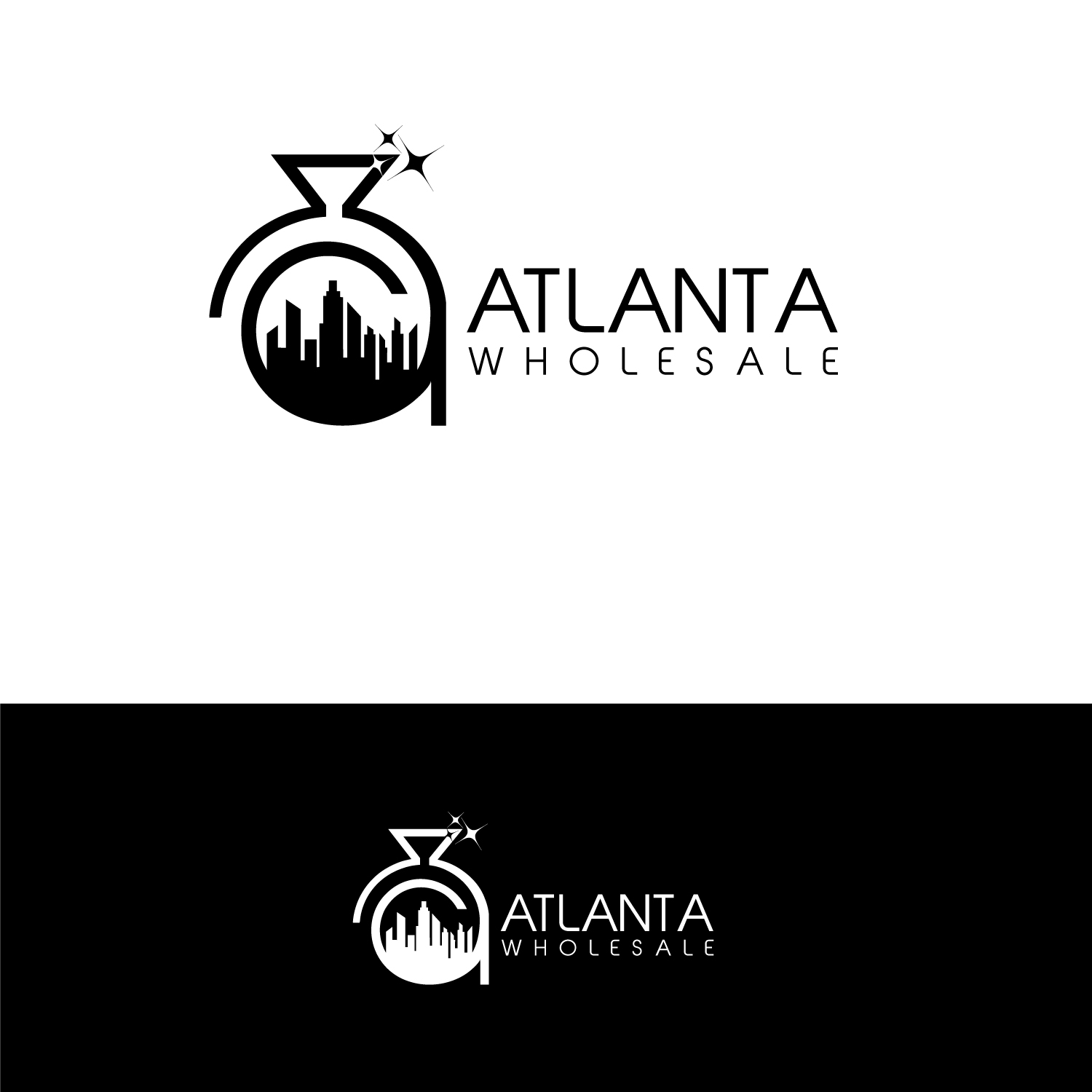 Logo Design by k.l.s.chatterjee 2 for Atlanta Wholesale Co. | Design #21396628