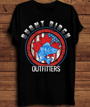 Burnt Birch Outfitters - Walleye shirt  | Diseño de Camiseta por creative gravity