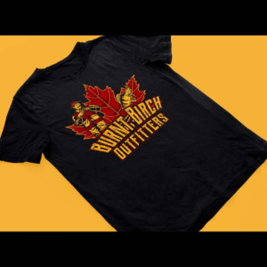Burnt Birch Outfitters - Walleye shirt  | Diseño de Camiseta por Yafi Mridha