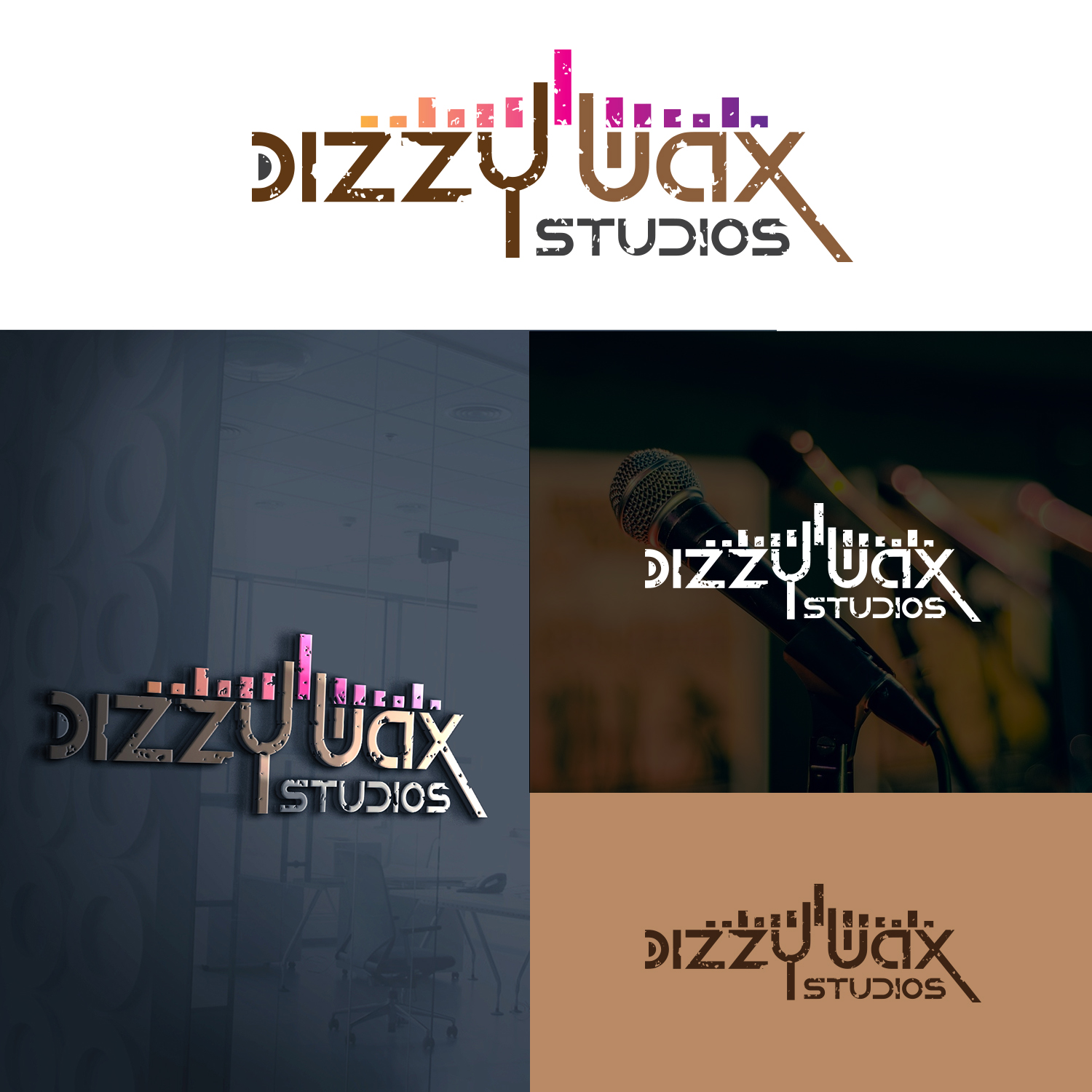 Diseño de Logo por Maxo-Biz para Dizzy Wax Studios | Diseño #21396165