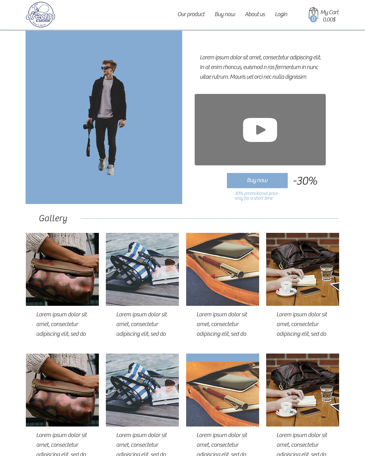 Landing Page Design by jaydin 2 for Dream & Anchor Handelsgesellschaft UG (haftungsbeschränkt) | Design #21416551