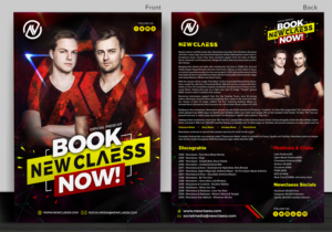 NEWCLAESS / DJ PRESS KIT | Design de Flyer par SAI DESIGNS