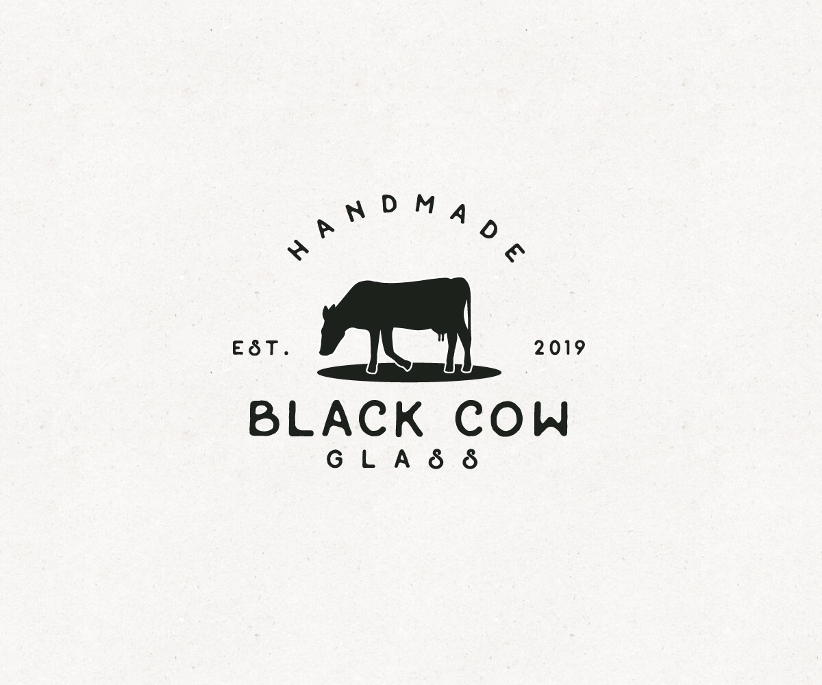 Logo Design by 91.kremena.petrova for Black cow glass | Design #21394918