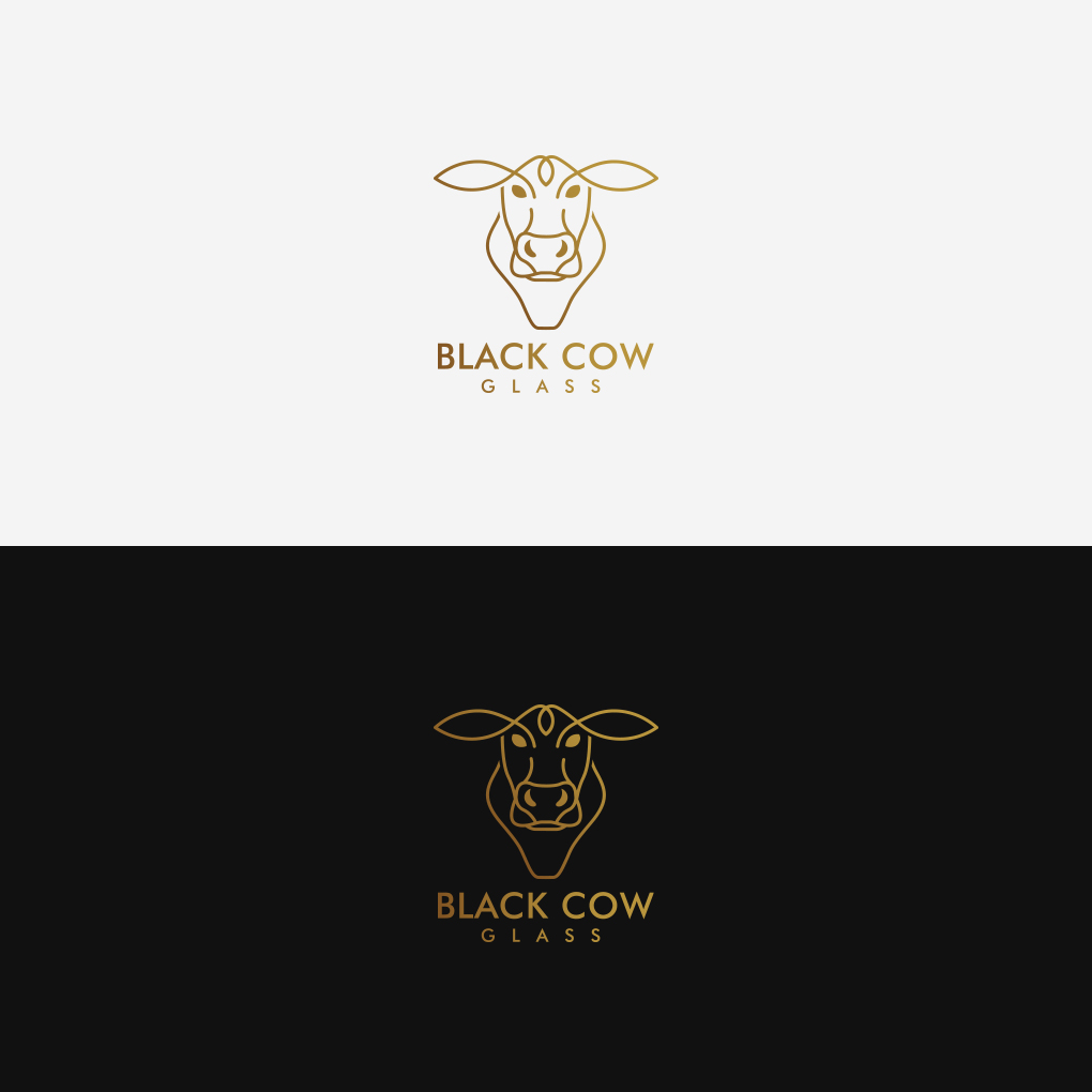 Logo Design by Imam Logo Designer for Black cow glass | Design: #21399264