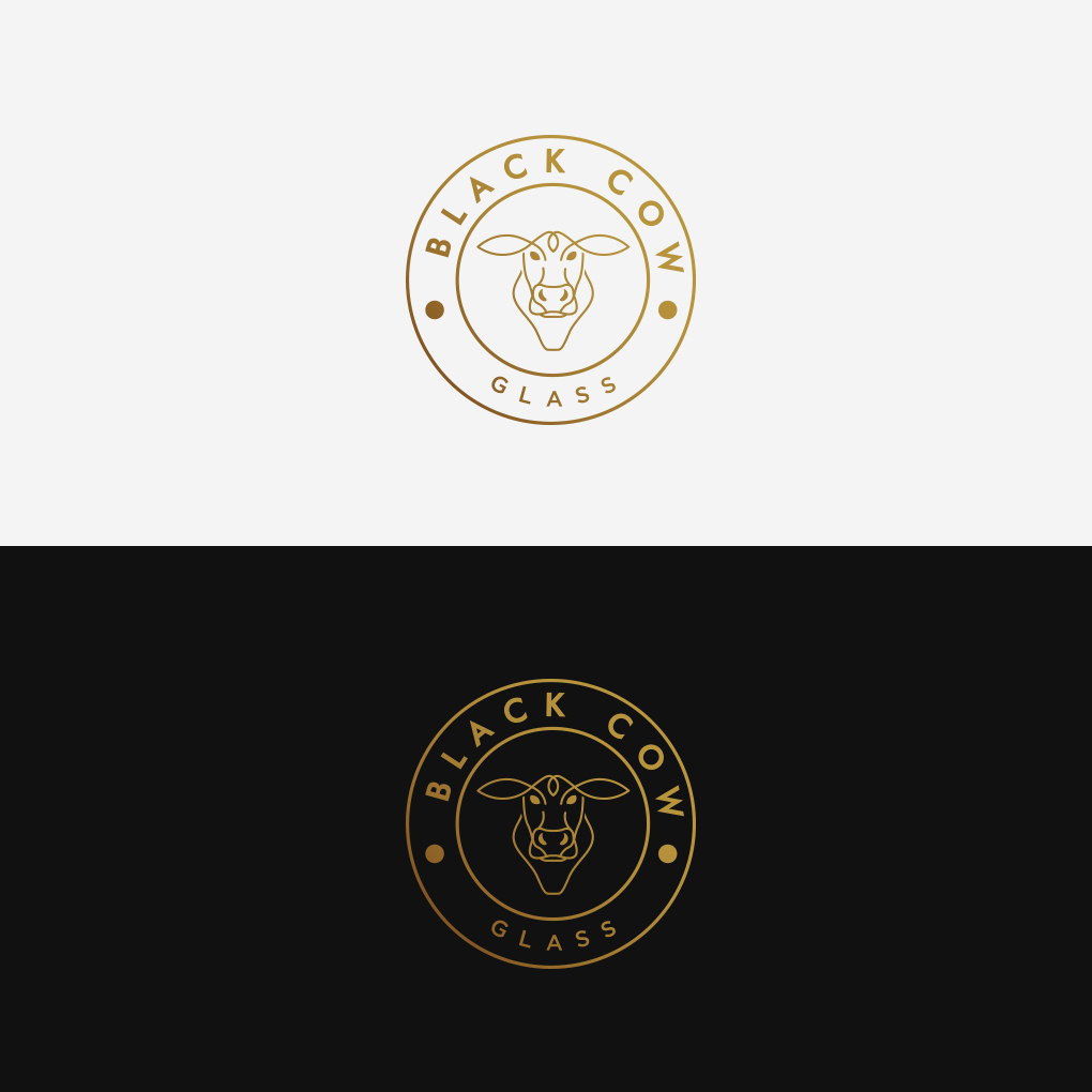 Logo Design by Imam Logo Designer for Black cow glass | Design #21399267