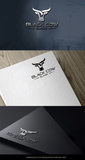 Black cow glass  | Diseño de Logo por graphicevolution