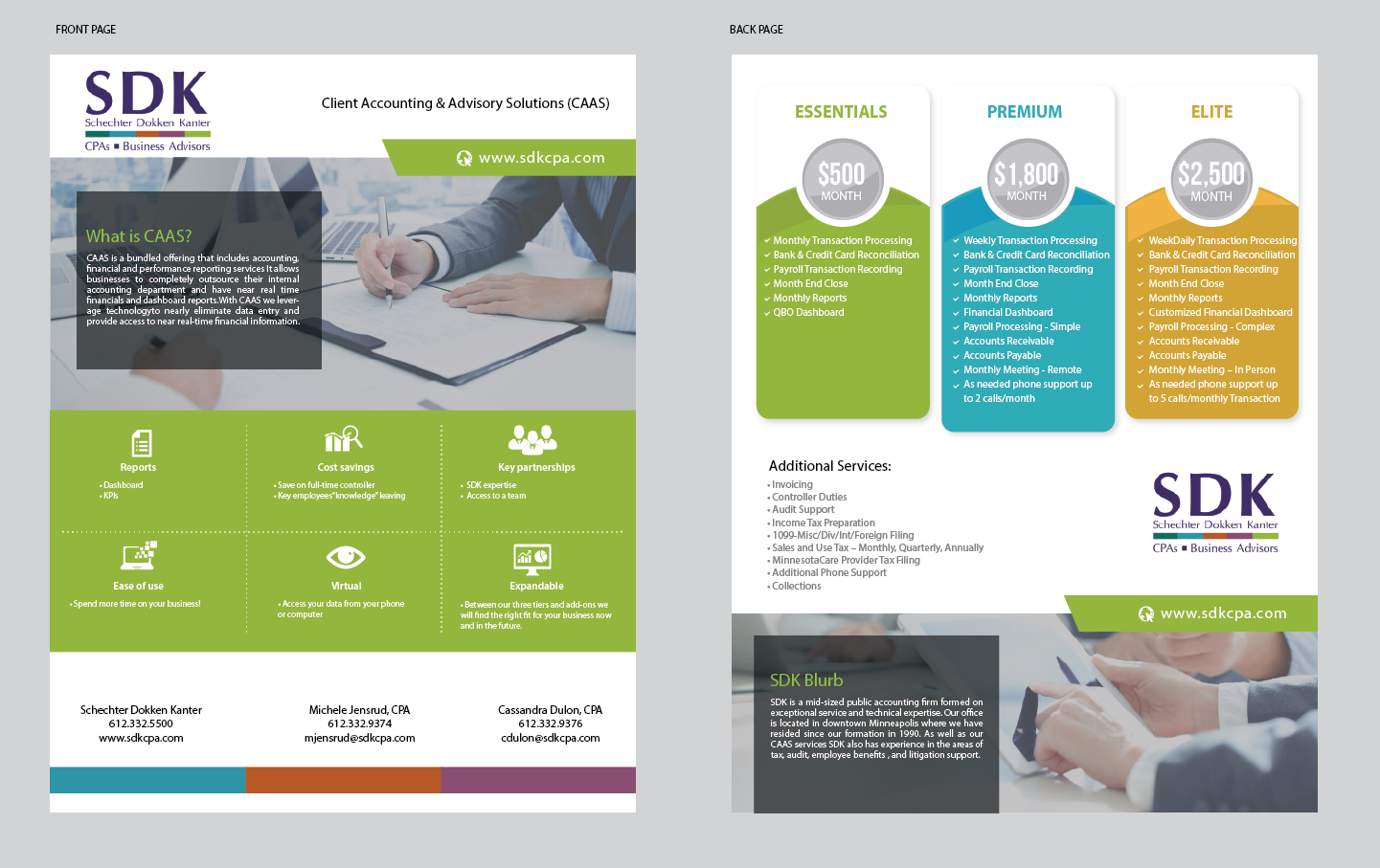 Flyer Design by alex989 for Schechter Dokken Kanter | Design #21949095
