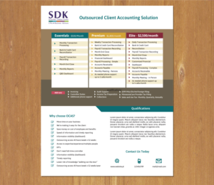 Design de Flyer par MNM pour Schechter Dokken Kanter | Design : #21391612