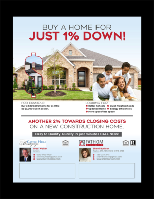 Down Payment Assistance Program | Flyer Design by Fine Graphics House