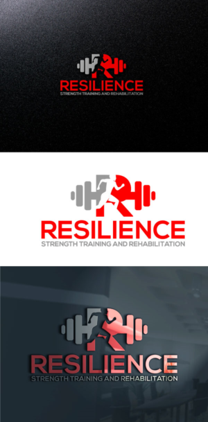 Resilience (main text) Strength Training and Rehabilitation (subtext) | Logo-Design von akterkhadijars