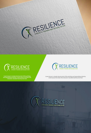 Resilience (main text) Strength Training and Rehabilitation (subtext) | Design de Logo par abdulhadi22