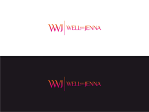WWJ Well With Jenna (underneath) | Logo Design by Atvento Graphics