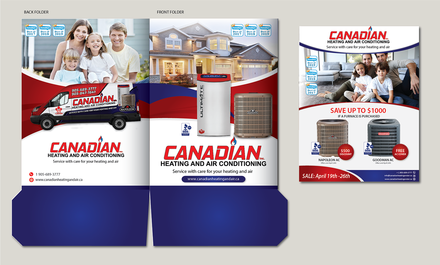 Flyer Design by alex989 for Canadian heating and air conditioning | Design #21418033